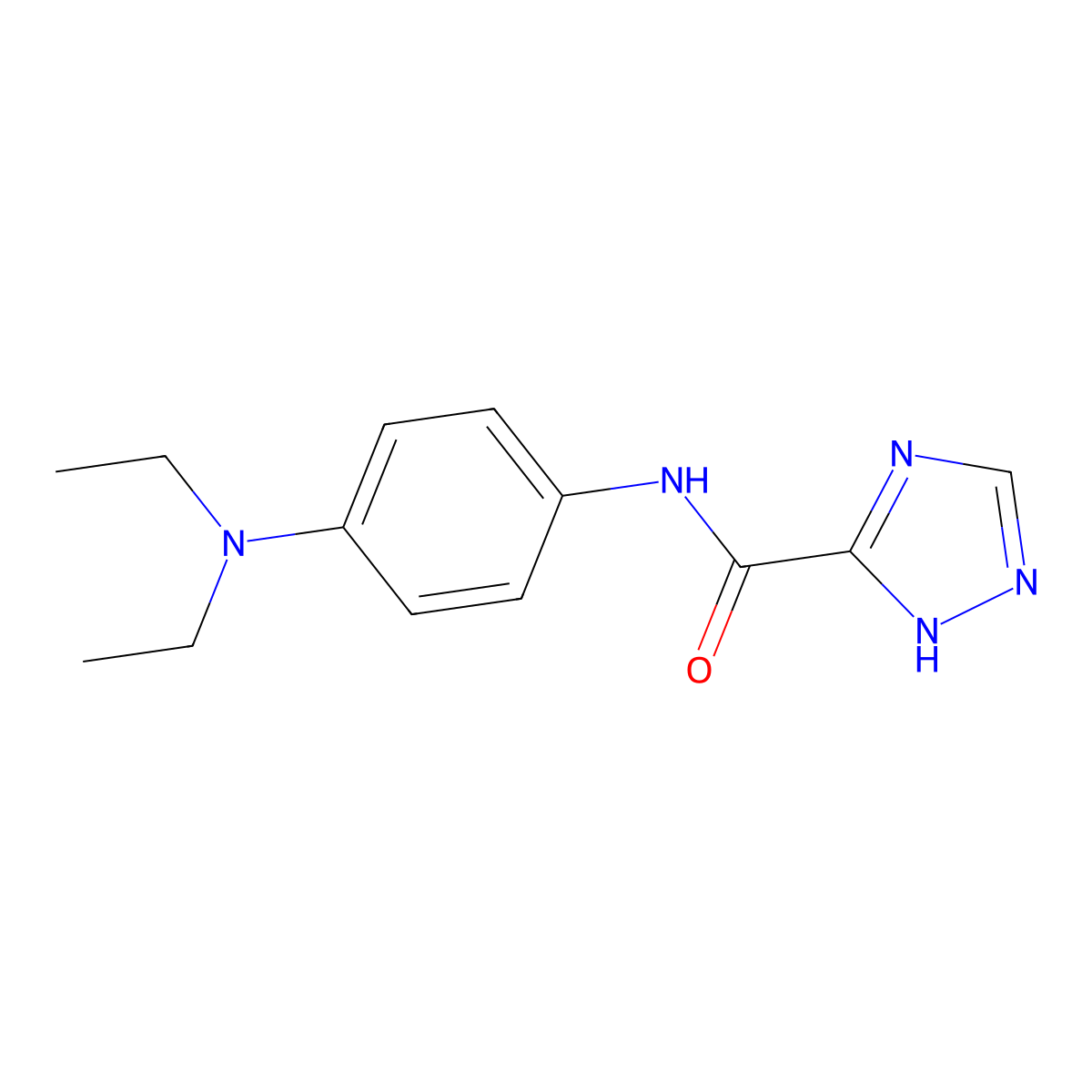 N-[4-(diethylamino)phenyl]-1H-1,2,4-triazole-3-carboxamide molecular structure, CAS 392705-82-7
