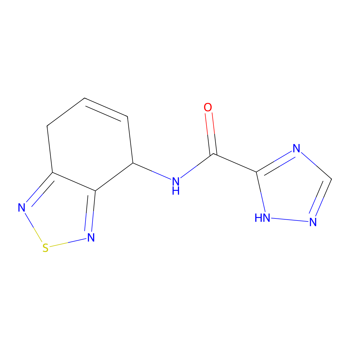 N-(4,7-Dihydrobenzo[c][1,2,5]thiadiazol-4-yl)-1H-1,2,4-triazole-5-carboxamide molecular structure, CAS 392705-84-9