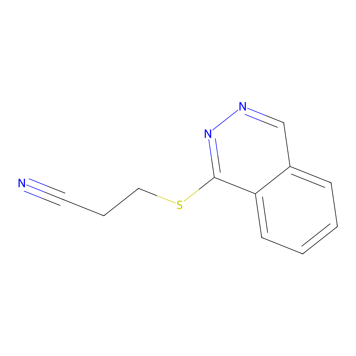 3-(Phthalazin-1-ylsulfanyl)propanenitrile molecular structure, CAS 392709-67-0