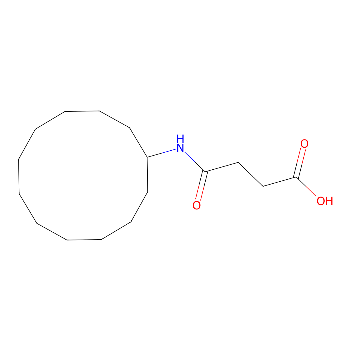 4-(Cyclododecylamino)-4-oxobutanoic acid molecular structure, CAS 392714-62-4