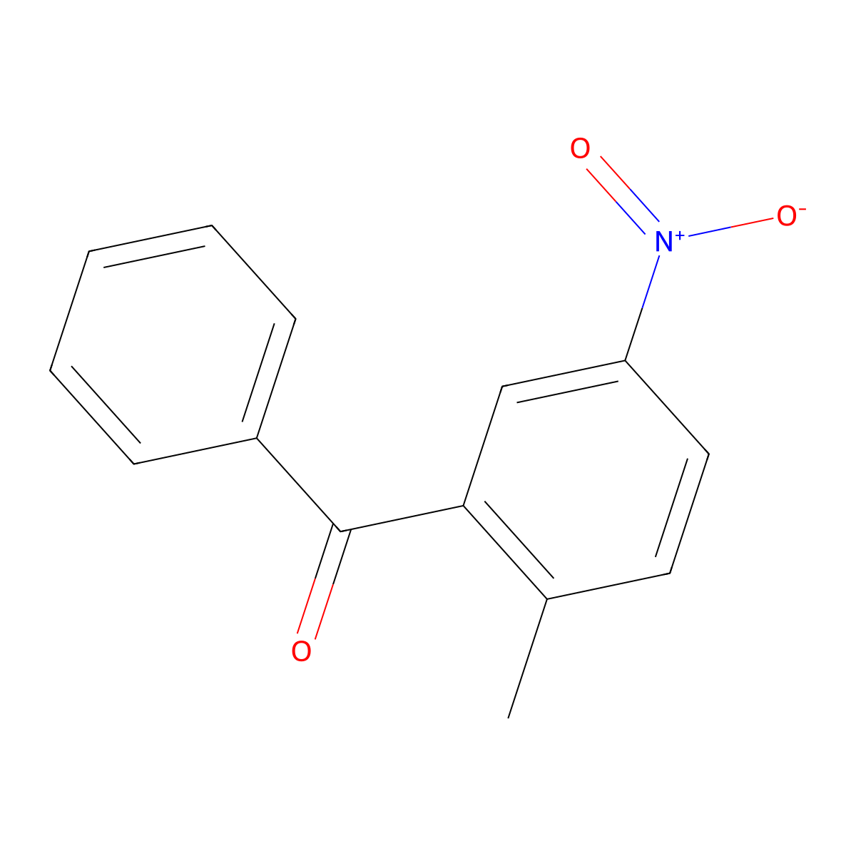 2-Methyl-5-nitrobenzophenone molecular structure, CAS 39272-00-9
