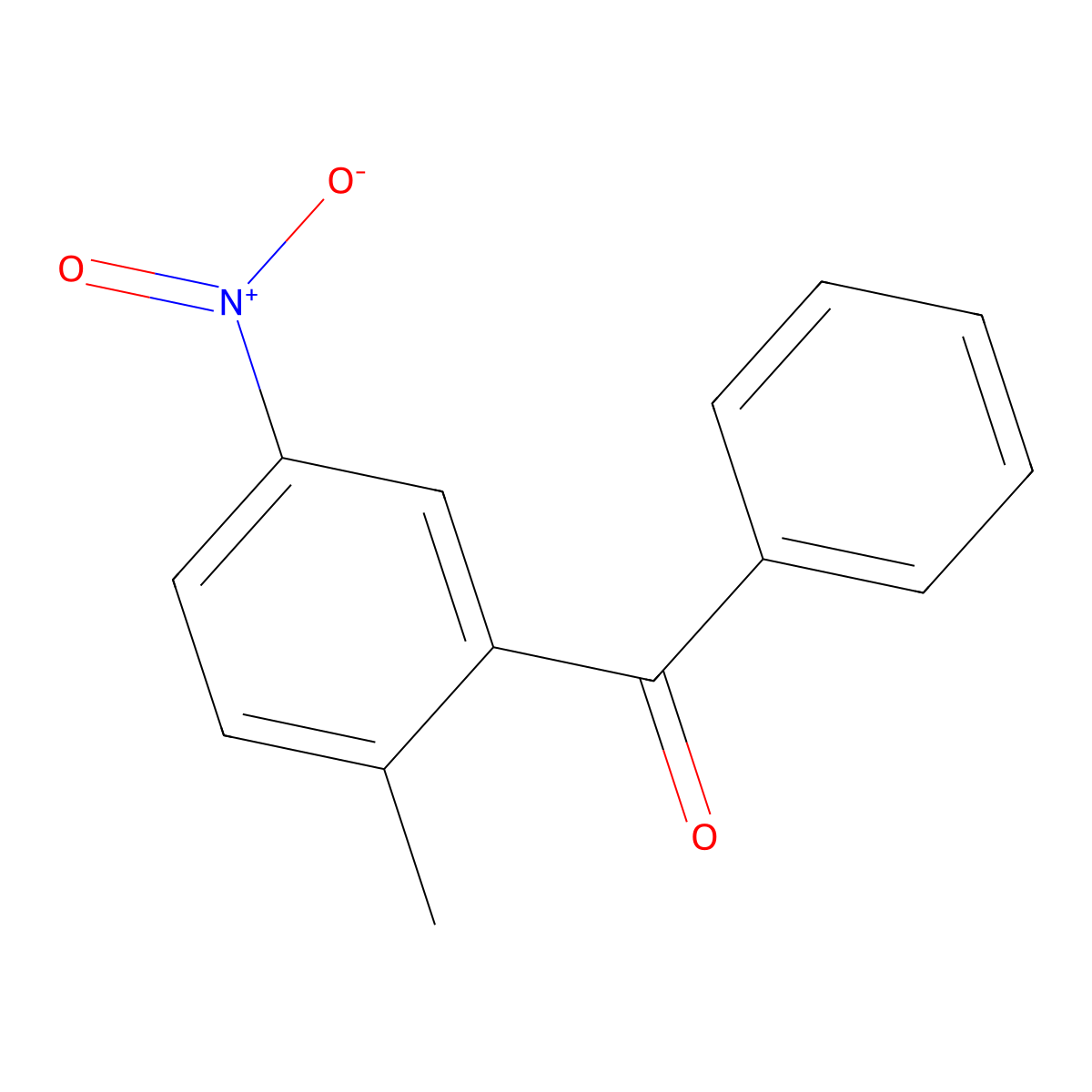 2-Methyl-5-nitrobenzophenone molecular structure, CAS 39272-00-9