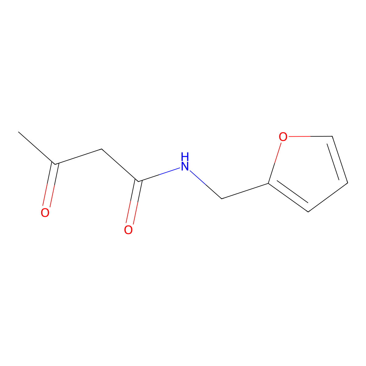 N-(2-furylmethyl)-3-oxobutanamide molecular structure, CAS 392721-34-5