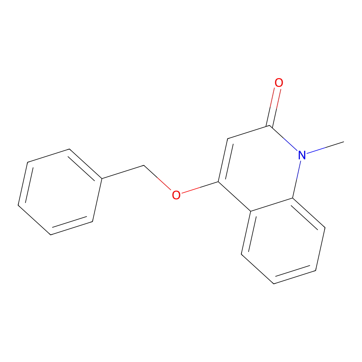 1-Methyl-4-phenylmethoxyquinolin-2-one molecular structure, CAS 392726-63-5
