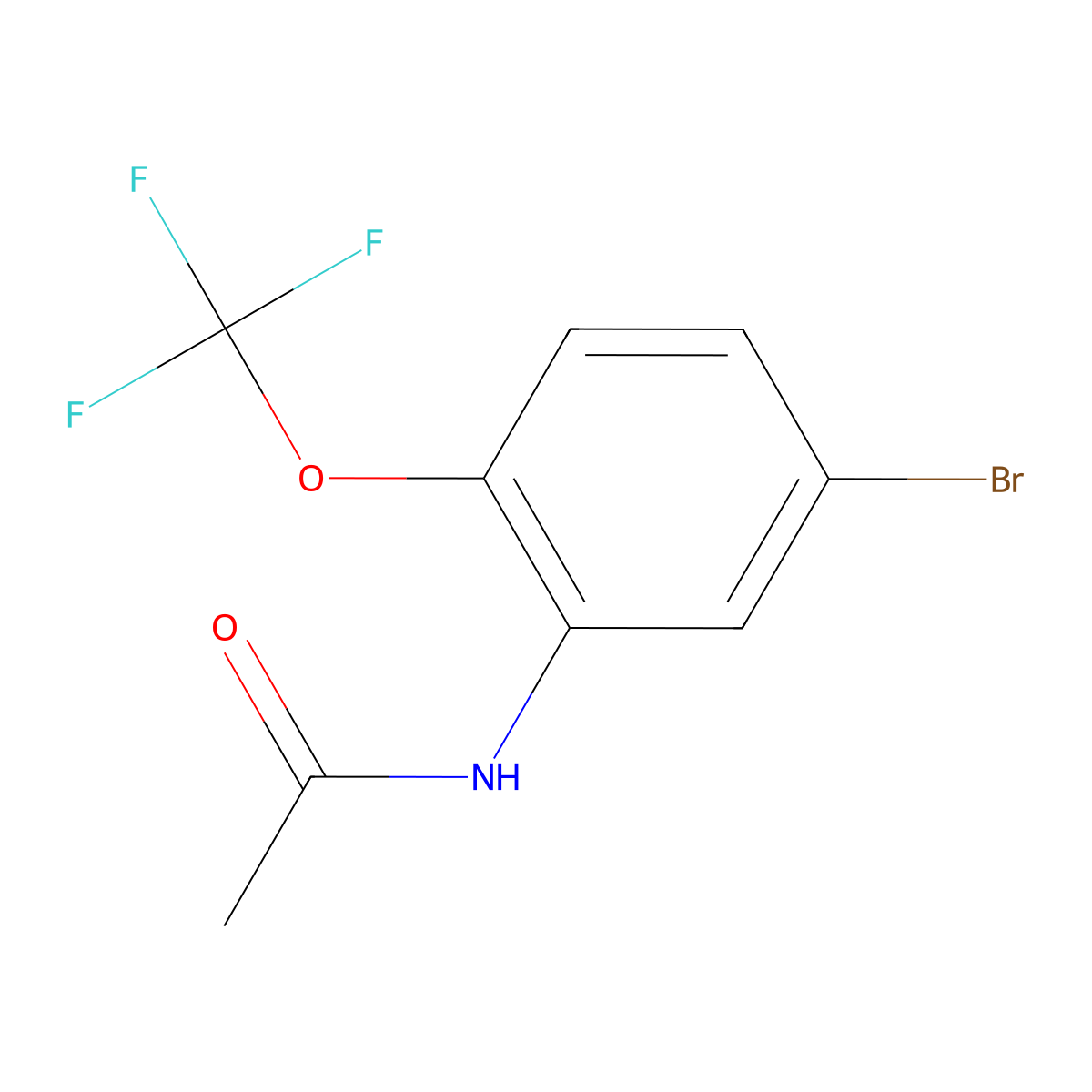 N-(5-Bromo-2-(trifluoromethoxy)phenyl)acetamide molecular structure, CAS 392726-69-1