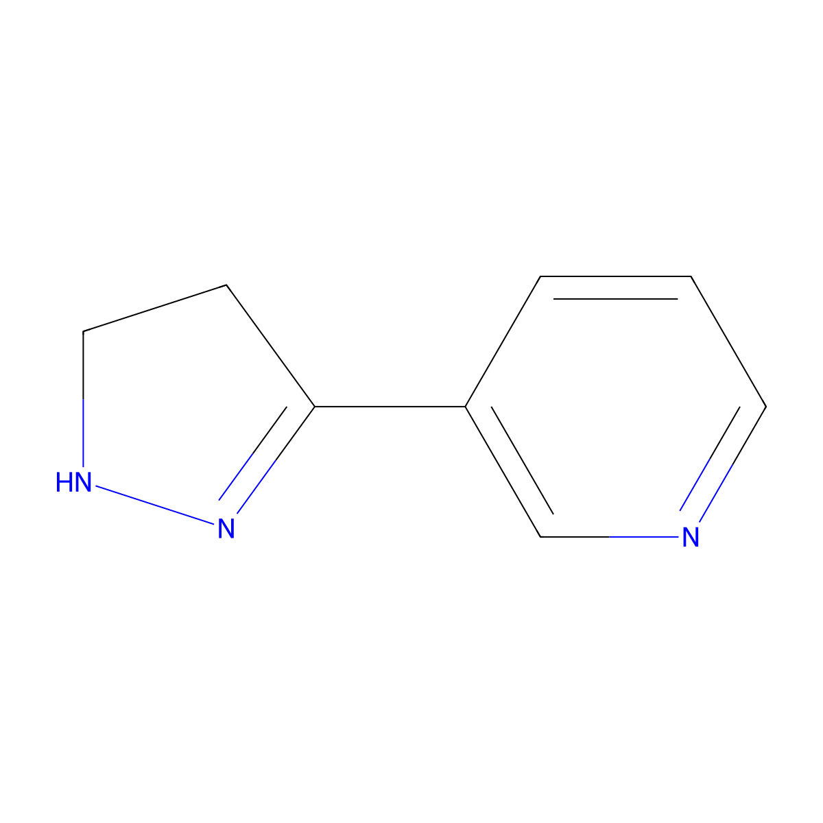 3-(4,5-dihydro-1H-pyrazol-3-yl)pyridine molecular structure, CAS 392727-86-5
