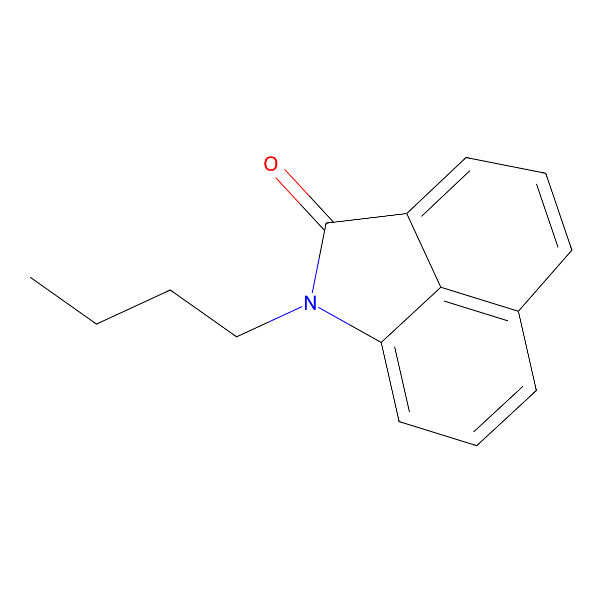 1-butylbenzo[cd]indol-2(1H)-one molecular structure, CAS 39273-39-7