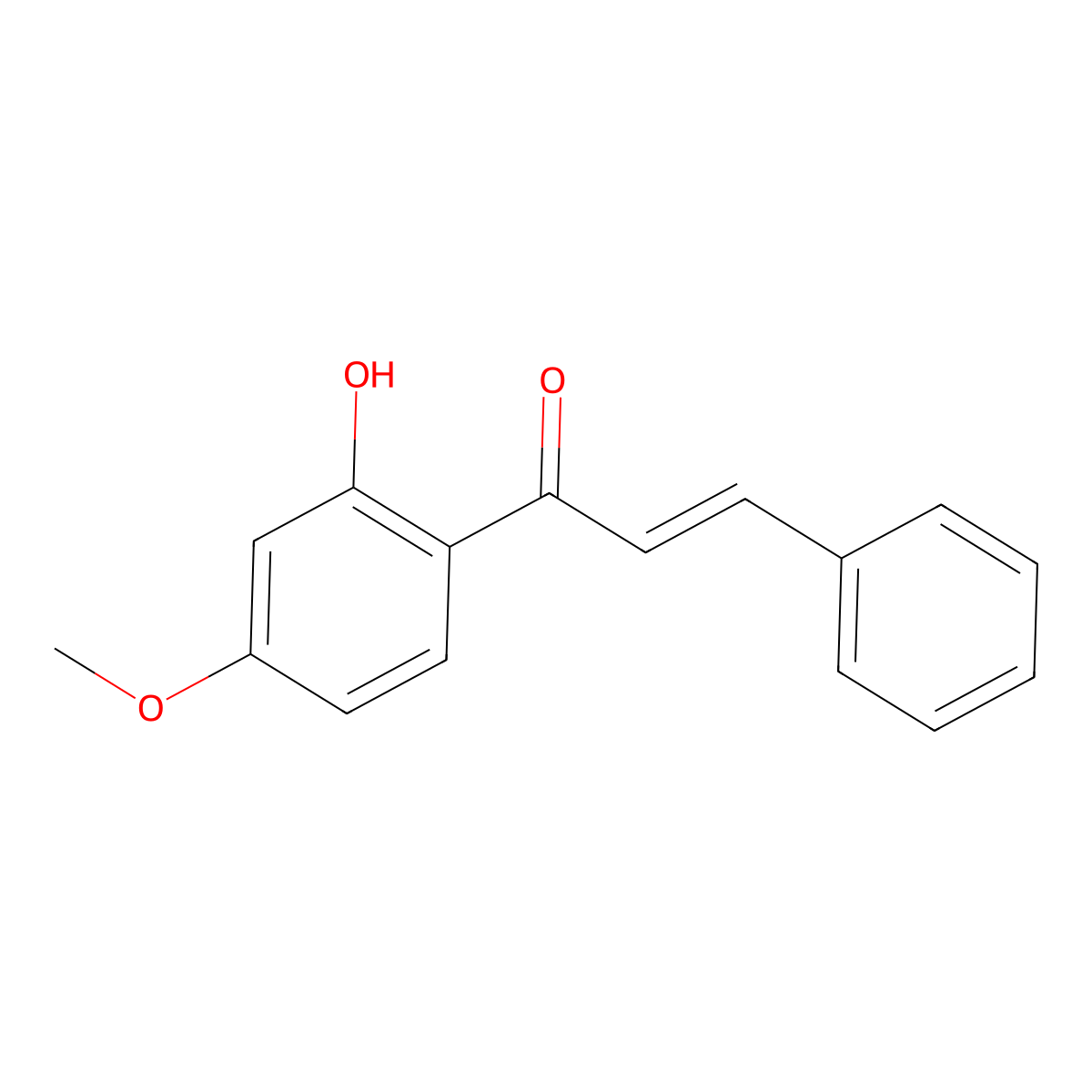 2'-Hydroxy-4'-Methoxychalcone molecular structure, CAS 39273-61-5