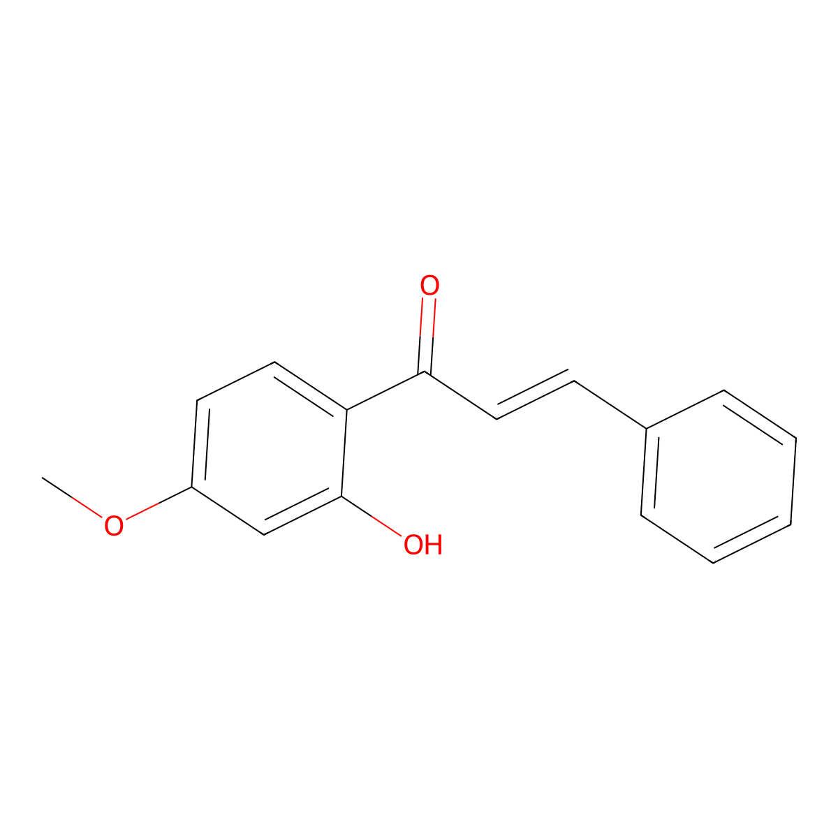 2'-Hydroxy-4'-Methoxychalcone molecular structure, CAS 39273-61-5