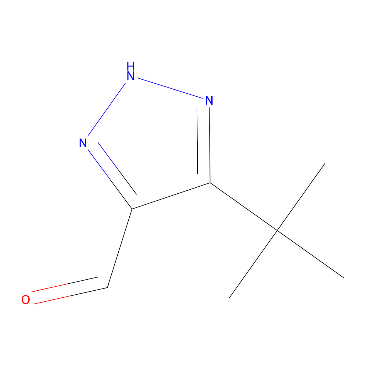 5-(tert-Butyl)-2H-1,2,3-triazole-4-carbaldehyde molecular structure, CAS 392735-27-2