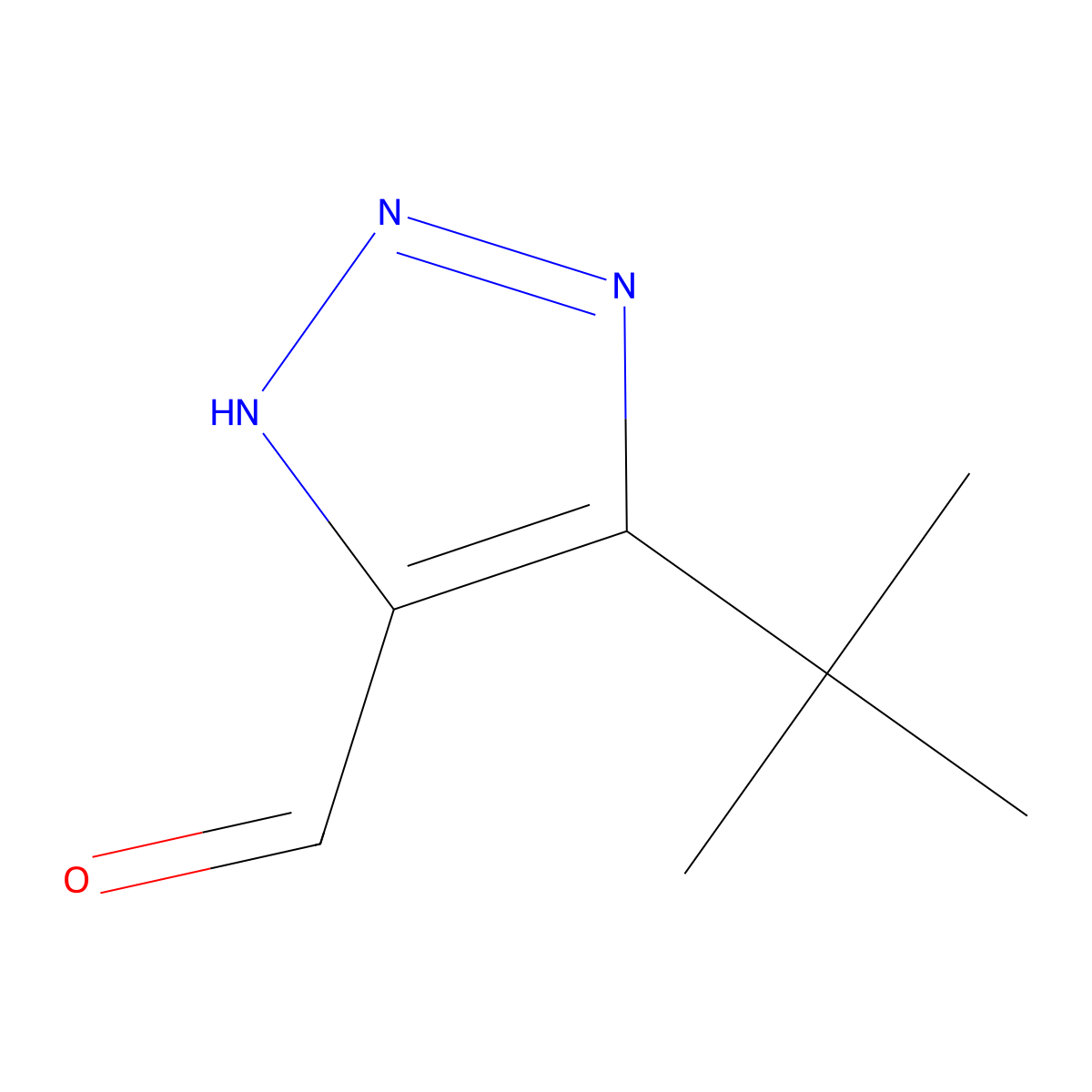 5-(tert-Butyl)-2H-1,2,3-triazole-4-carbaldehyde molecular structure, CAS 392735-27-2