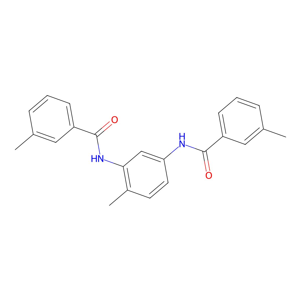 3-methyl-N-{2-methyl-5-[(3-methylbenzoyl)amino]phenyl}benzamide molecular structure, CAS 392740-96-4