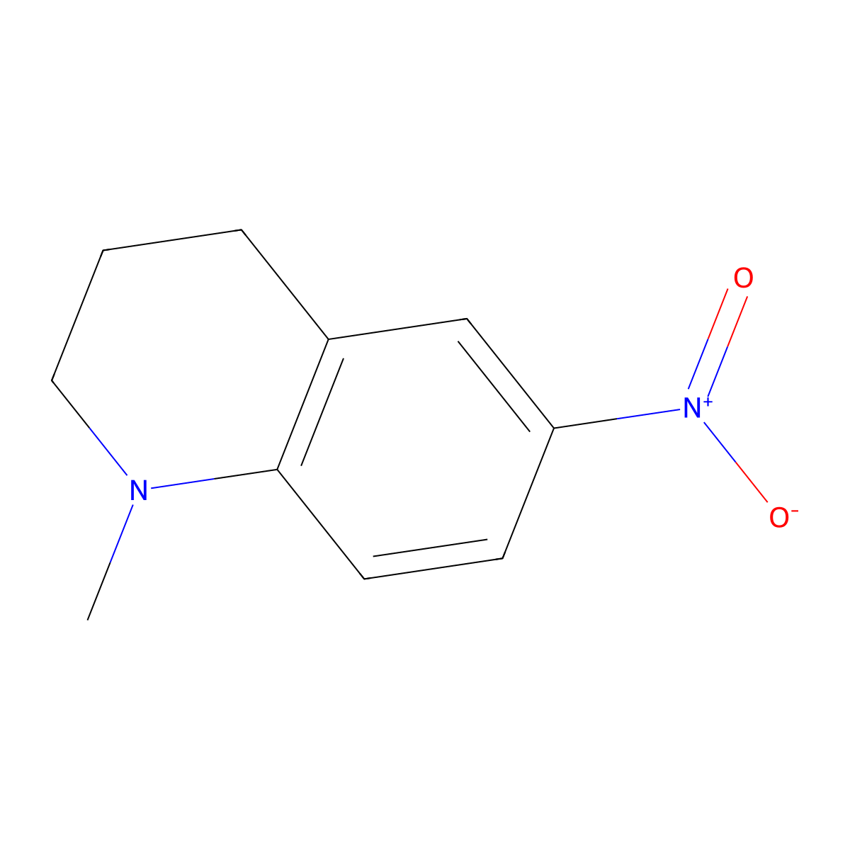 1-Methyl-6-nitro-1,2,3,4-tetrahydroquinoline molecular structure, CAS 39275-17-7