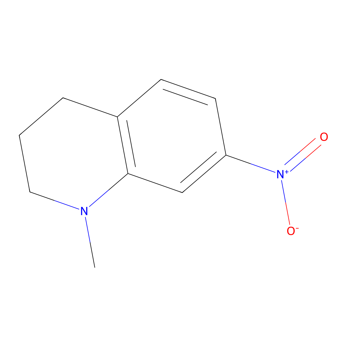 1-Methyl-7-nitro-1,2,3,4-tetrahydroquinoline molecular structure, CAS 39275-18-8