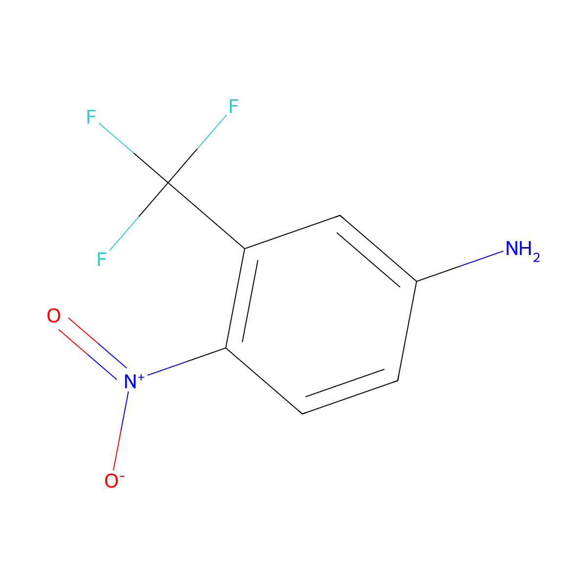 4-Nitro-3-(trifluoromethyl)aniline molecular structure, CAS 393-11-3