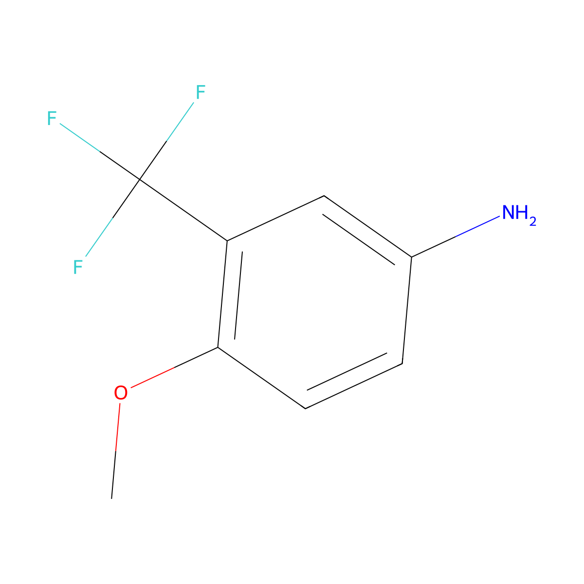 5-Amino-2-methoxybenzotrifluoride molecular structure, CAS 393-15-7
