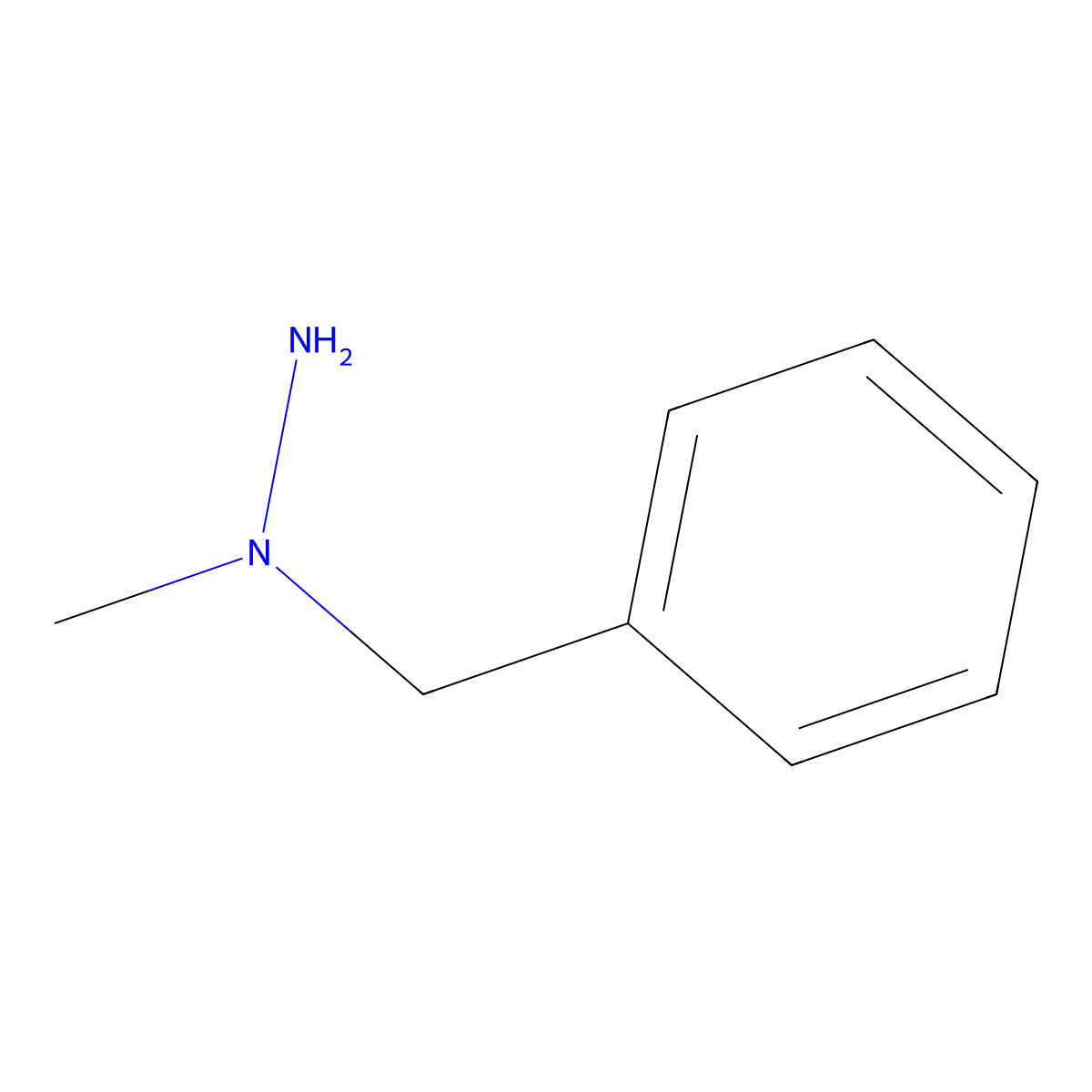 1-Benzyl-1-methylhydrazine molecular structure, CAS 3931-52-0