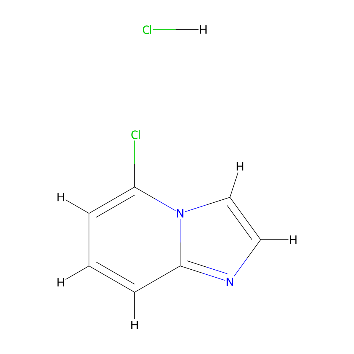 5-Chloroimidazo[1,2-a]pyridine hydrochloride molecular structure, CAS 3931-68-8