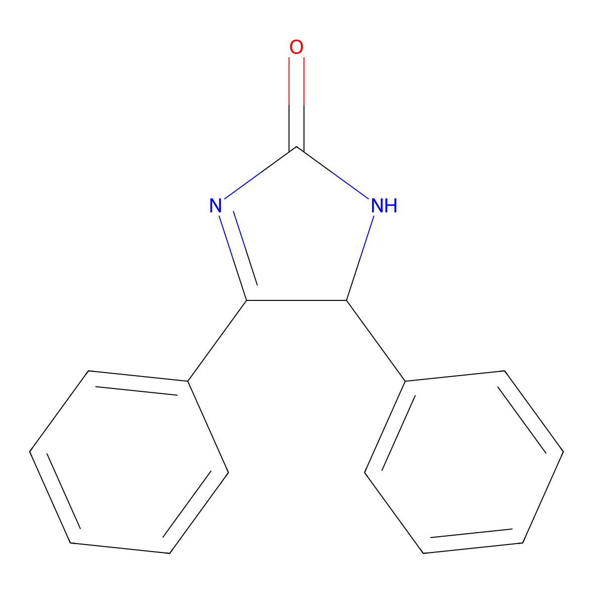 1,5-Dihydro-4,5-diphenyl-2H-imidazol-2-one molecular structure, CAS 39311-14-3