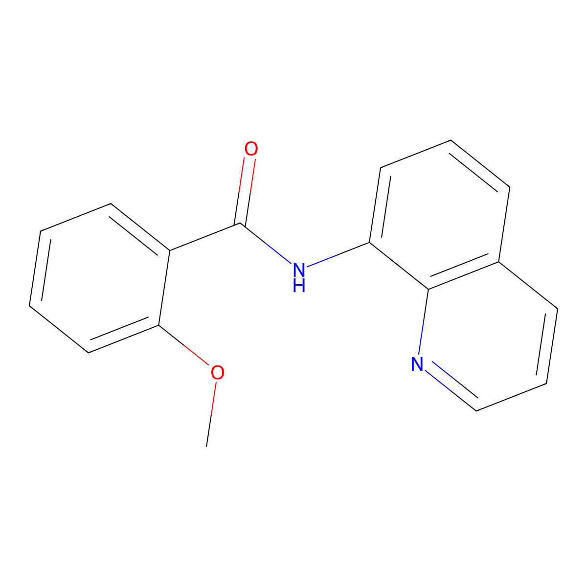 2-methoxy-N-quinolin-8-ylbenzamide molecular structure, CAS 393121-97-6