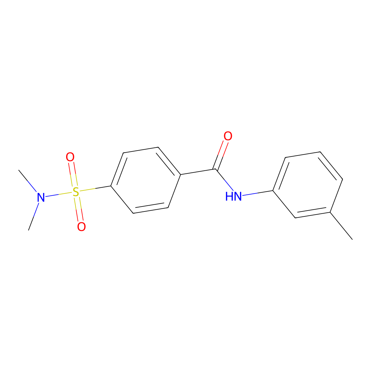 4-(dimethylsulfamoyl)-N-(3-methylphenyl)benzamide molecular structure, CAS 393125-22-9