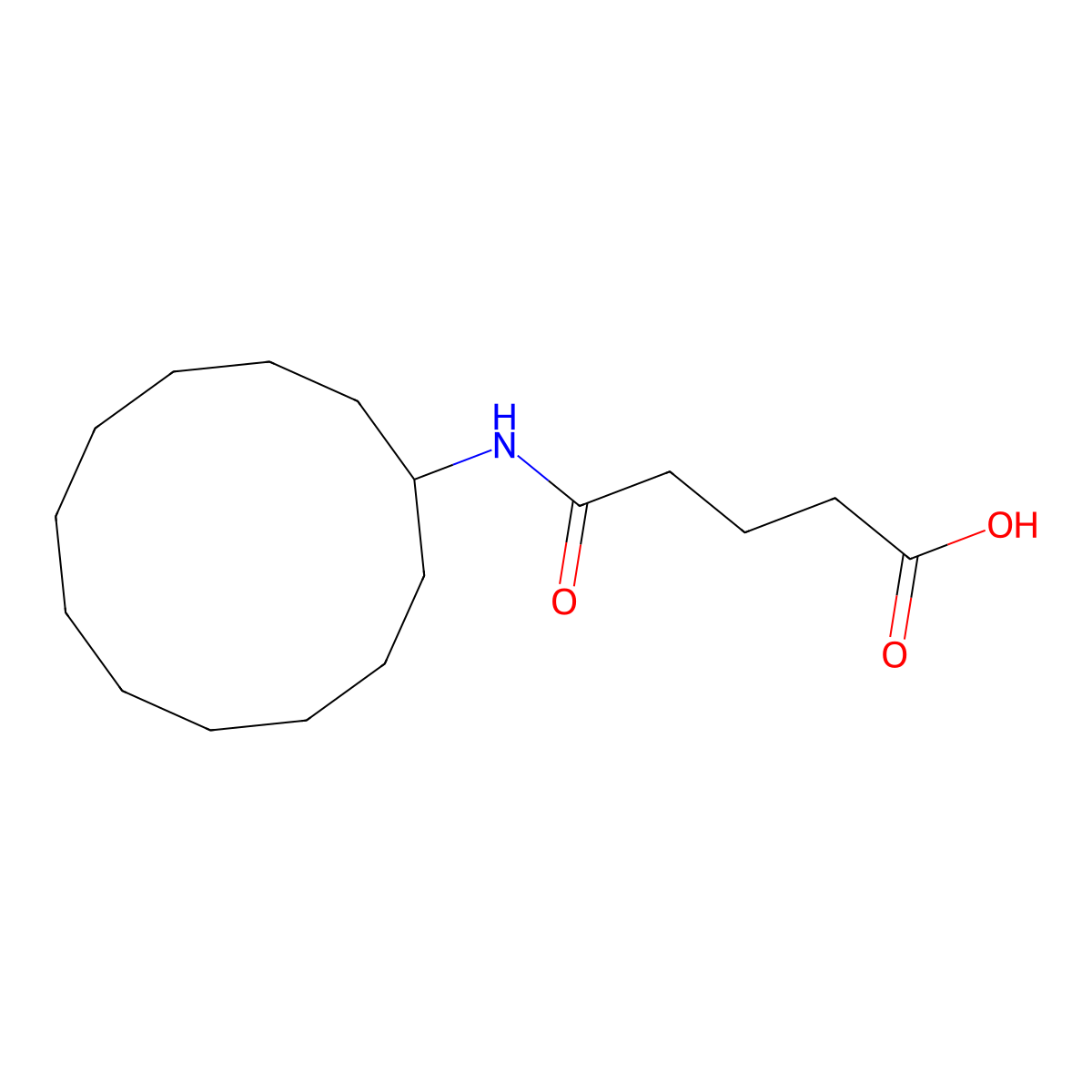 5-(Cyclododecylamino)-5-oxopentanoic acid molecular structure, CAS 393128-21-7