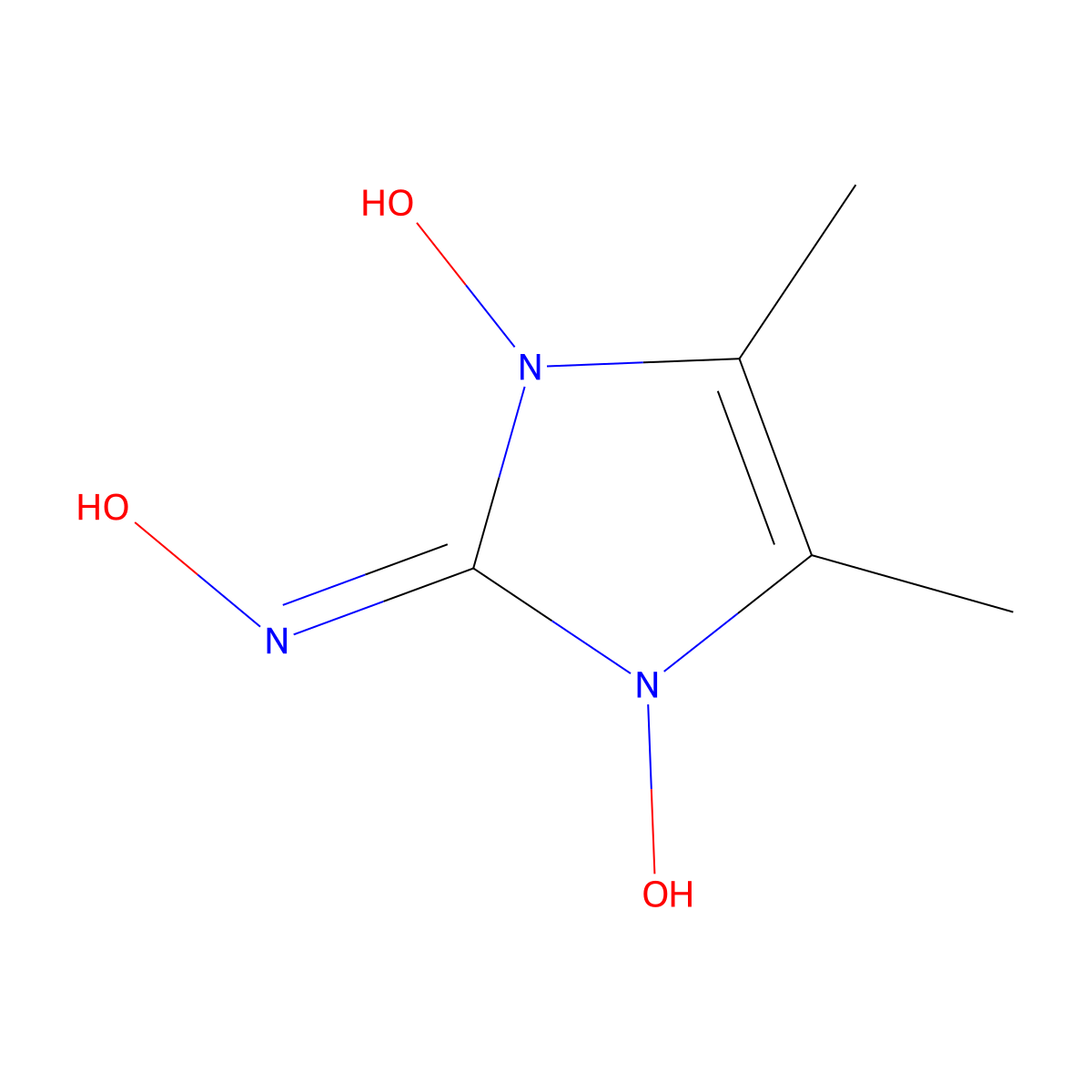 2-(Hydroxyimino)-4,5-dimethyl-4-imidazoline-1,3-diol molecular structure, CAS 393128-35-3