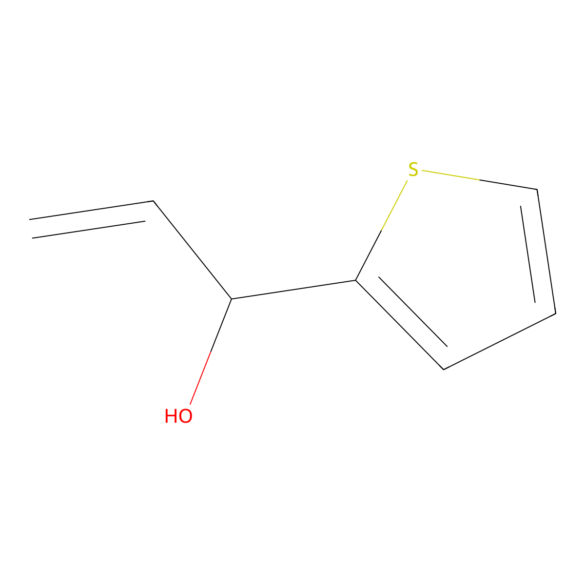 2-Thiophenemethanol, alpha-ethenyl- molecular structure, CAS 393148-57-7