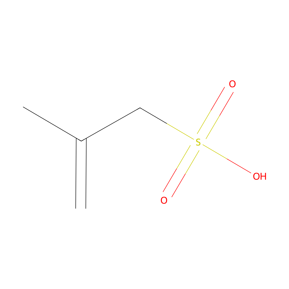 2-Methylprop-2-ene-1-sulfonic acid molecular structure, CAS 3934-16-5