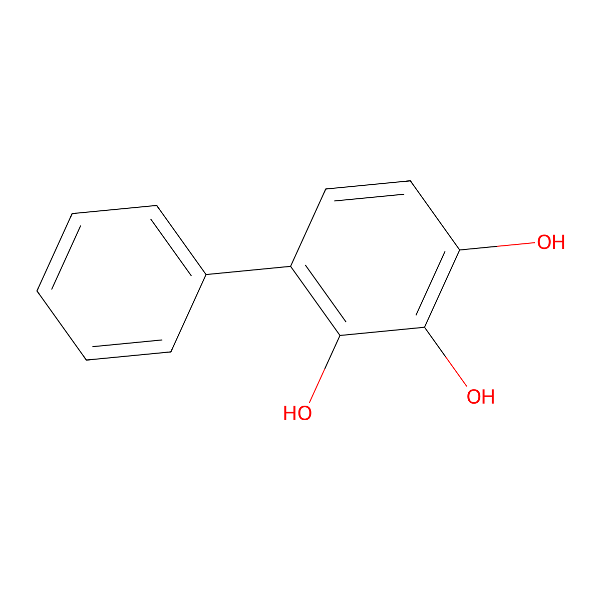[1,1'-Biphenyl]-2,3,4-triol molecular structure, CAS 3934-76-7