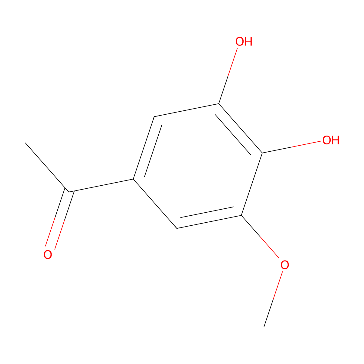 1-(3,4-Dihydroxy-5-methoxyphenyl)ethanone molecular structure, CAS 3934-89-2