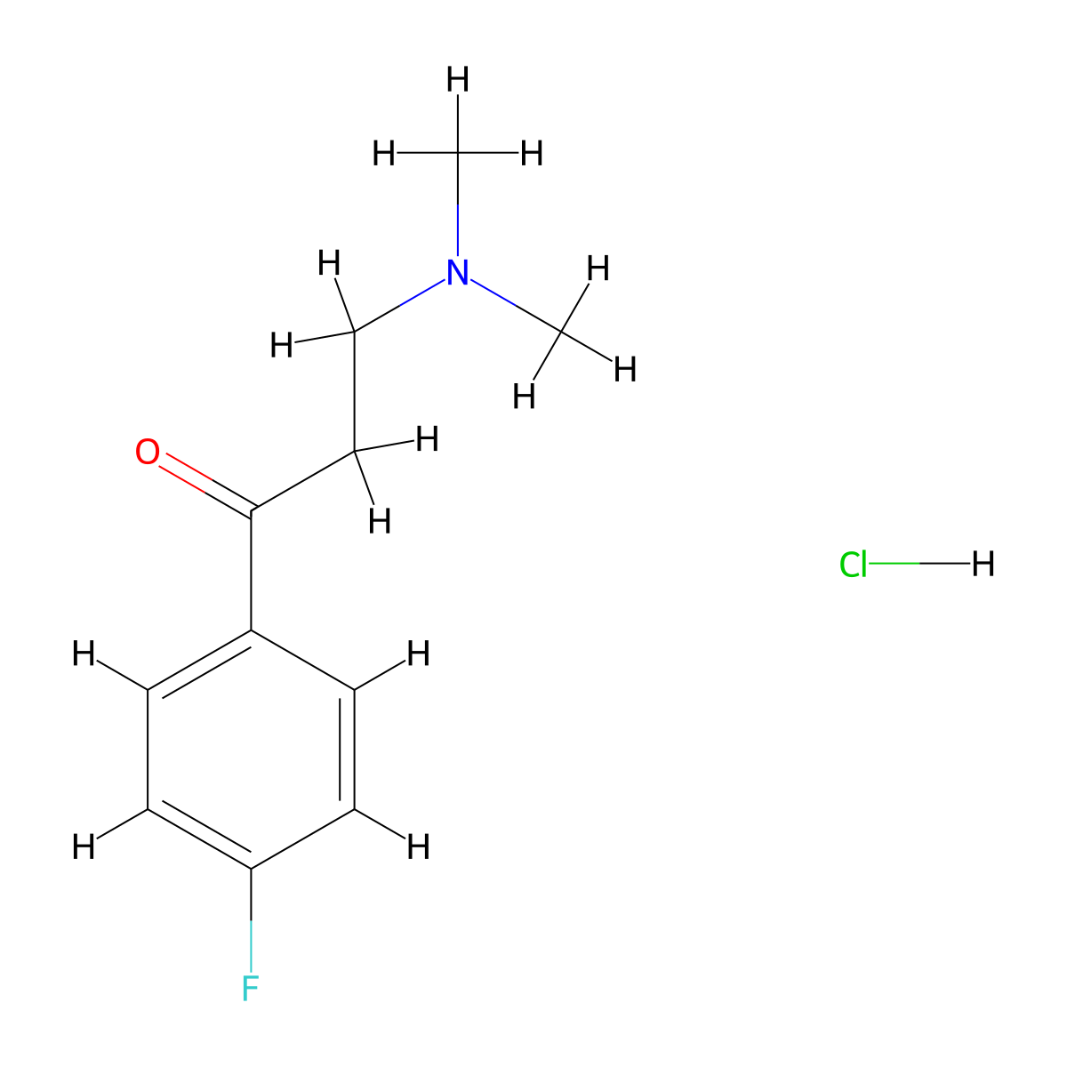 3-(Dimethylamino)-1-(4-fluorophenyl)propan-1-one hydrochloride molecular structure, CAS 3935-51-1