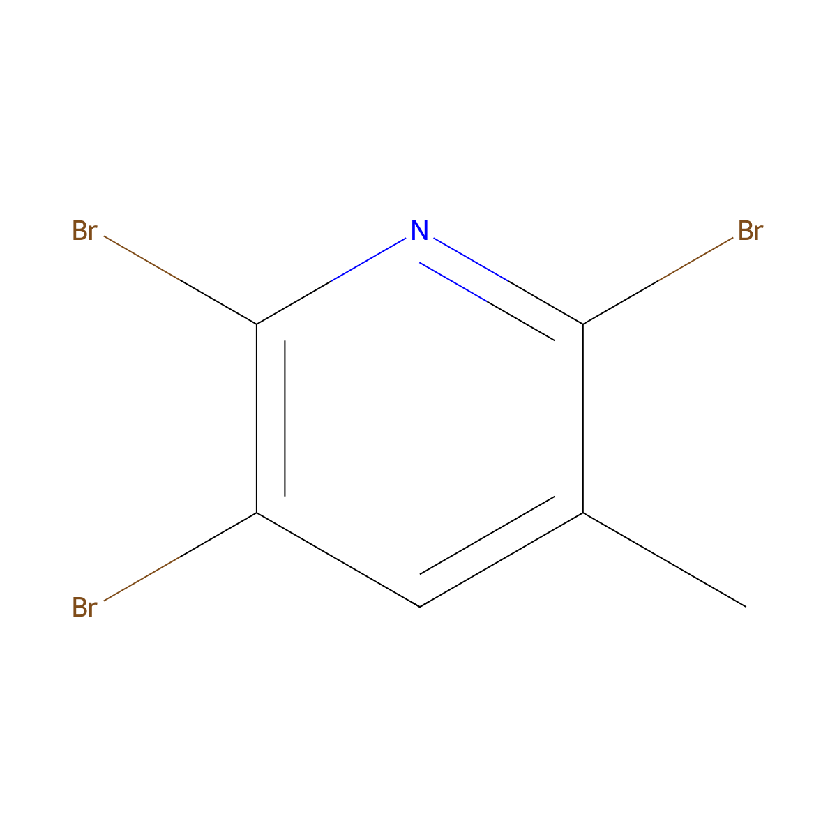 2,5,6-Tribromo-3-methylpyridine molecular structure, CAS 393516-82-0