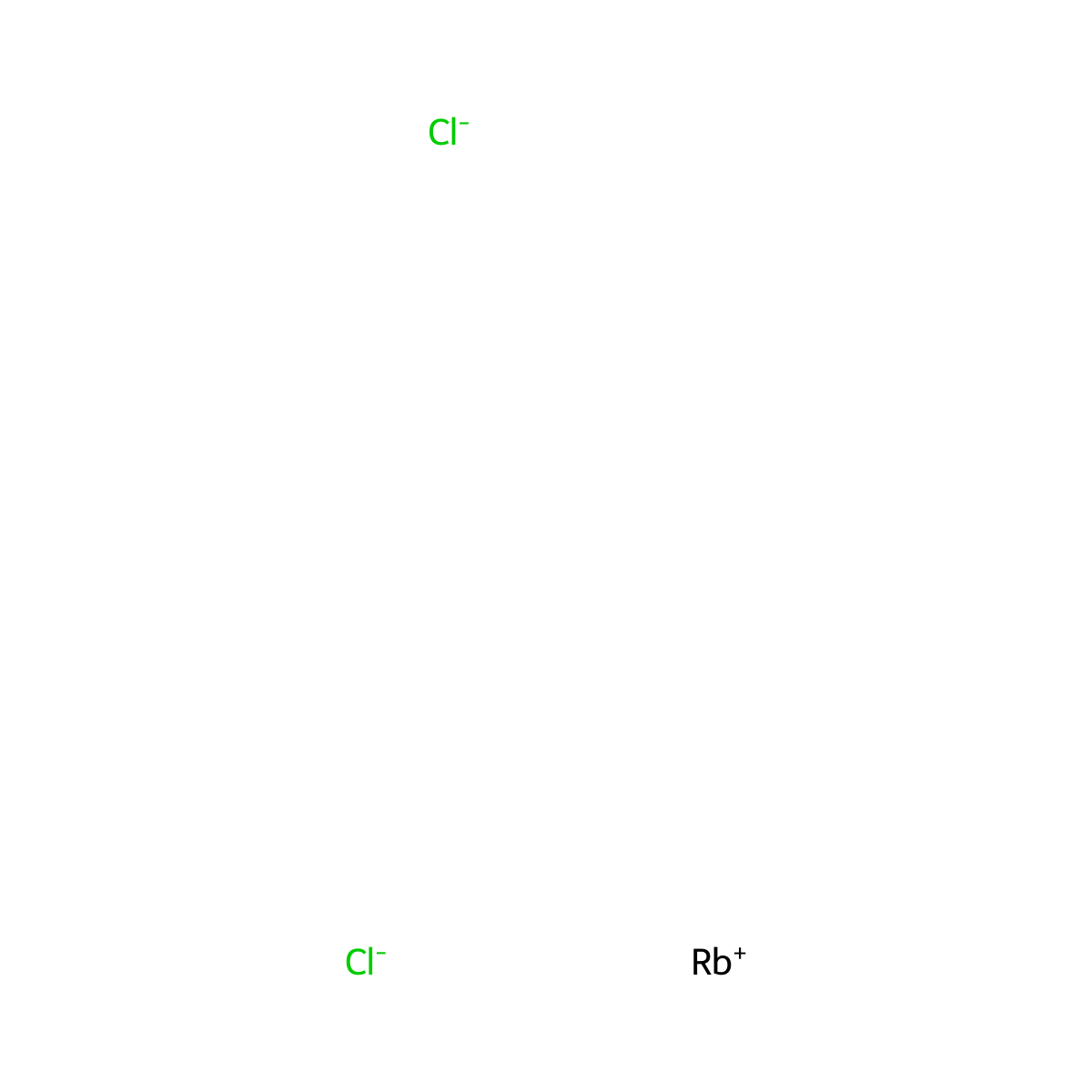 Rubidium dichloride molecular structure, CAS 39356-55-3