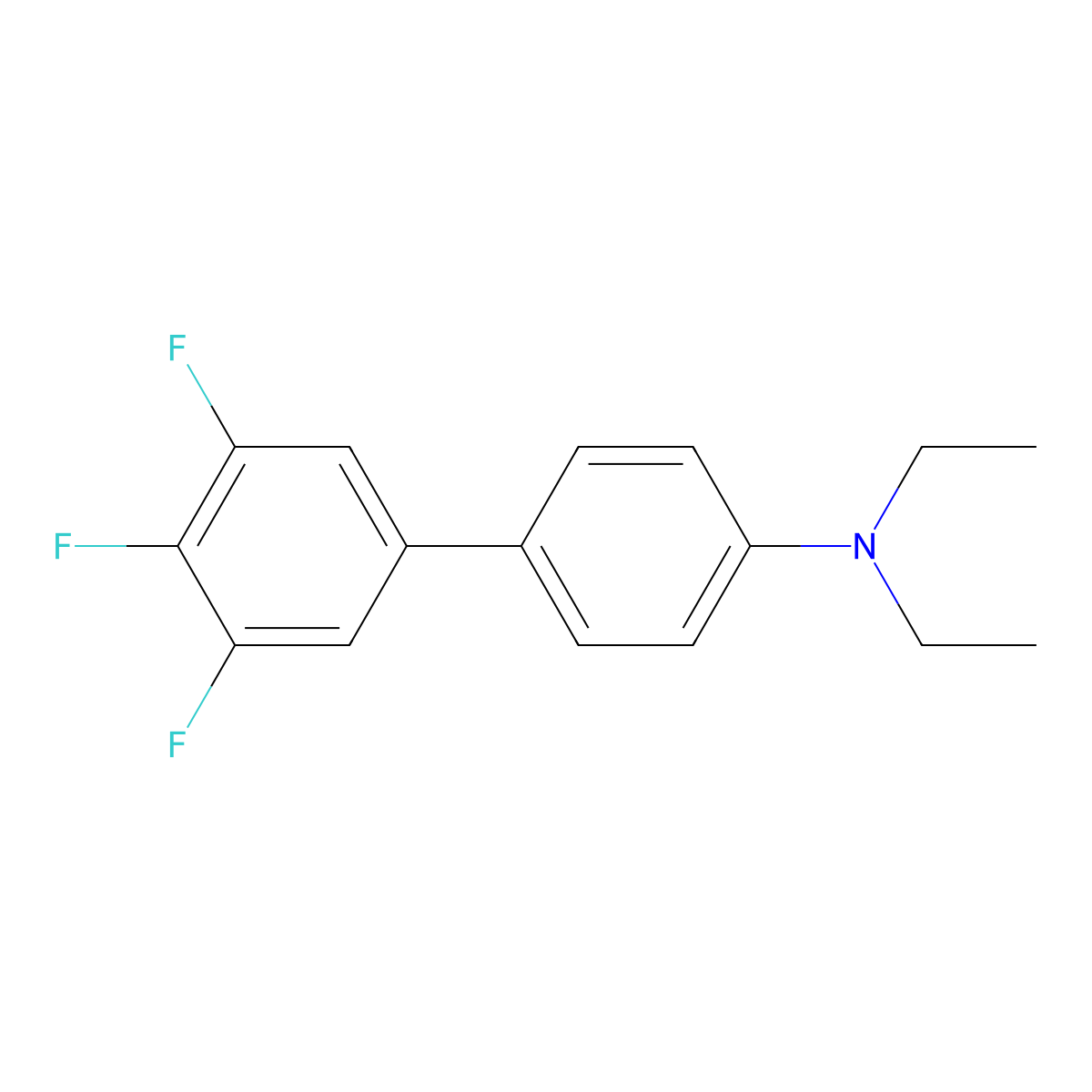 [1,1'-Biphenyl]-4-amine, N,N-diethyl-3',4',5'-trifluoro- molecular structure, CAS 393780-00-2