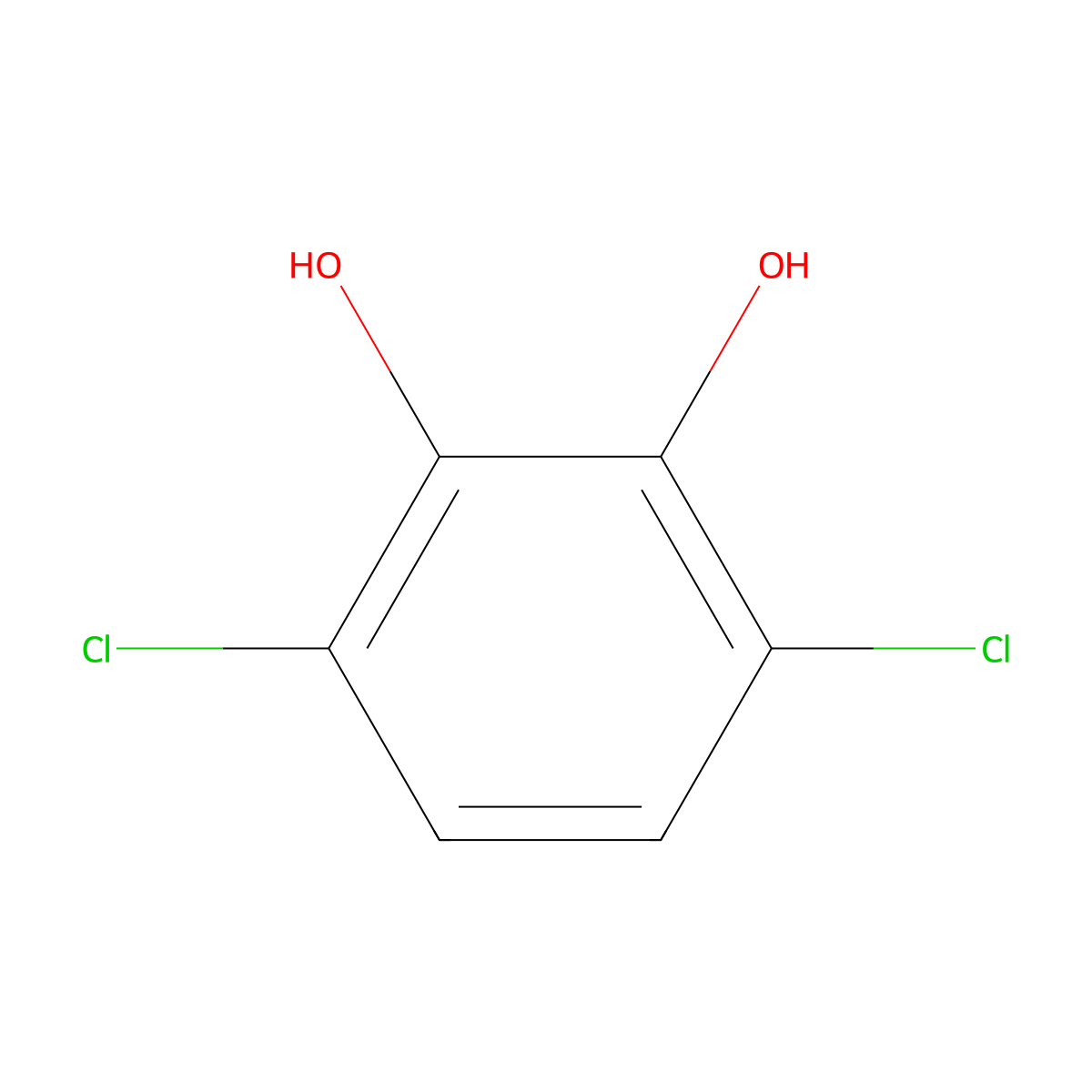 3,6-Dichlorocatechol molecular structure, CAS 3938-16-7