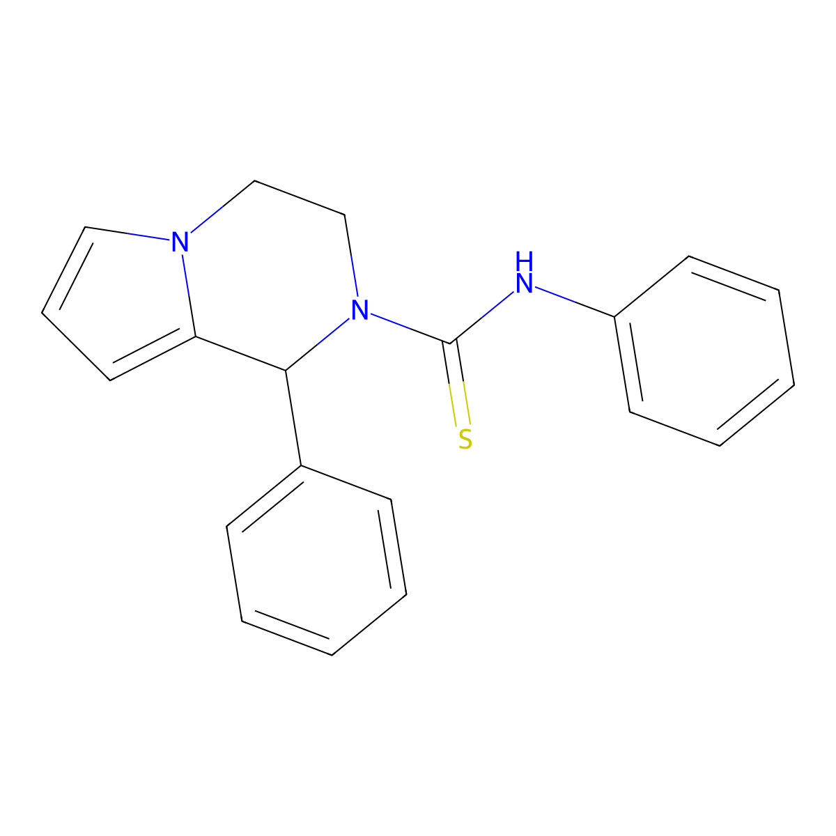 N,1-diphenyl-3,4-dihydropyrrolo[1,2-a]pyrazine-2(1H)-carbothioamide molecular structure, CAS 393823-48-8