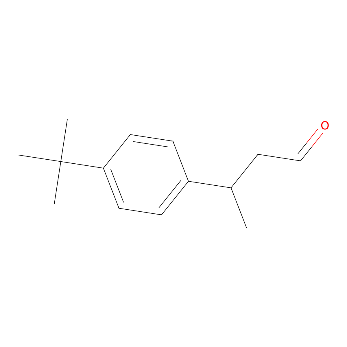3-(4-tert.-Butylphenyl)butanal molecular structure, CAS 39390-70-0