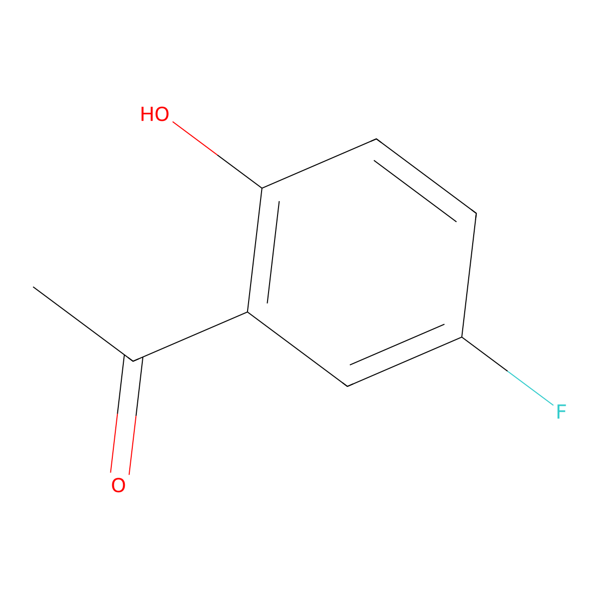 2-Acetyl-4-fluorophenol molecular structure, CAS 394-32-1