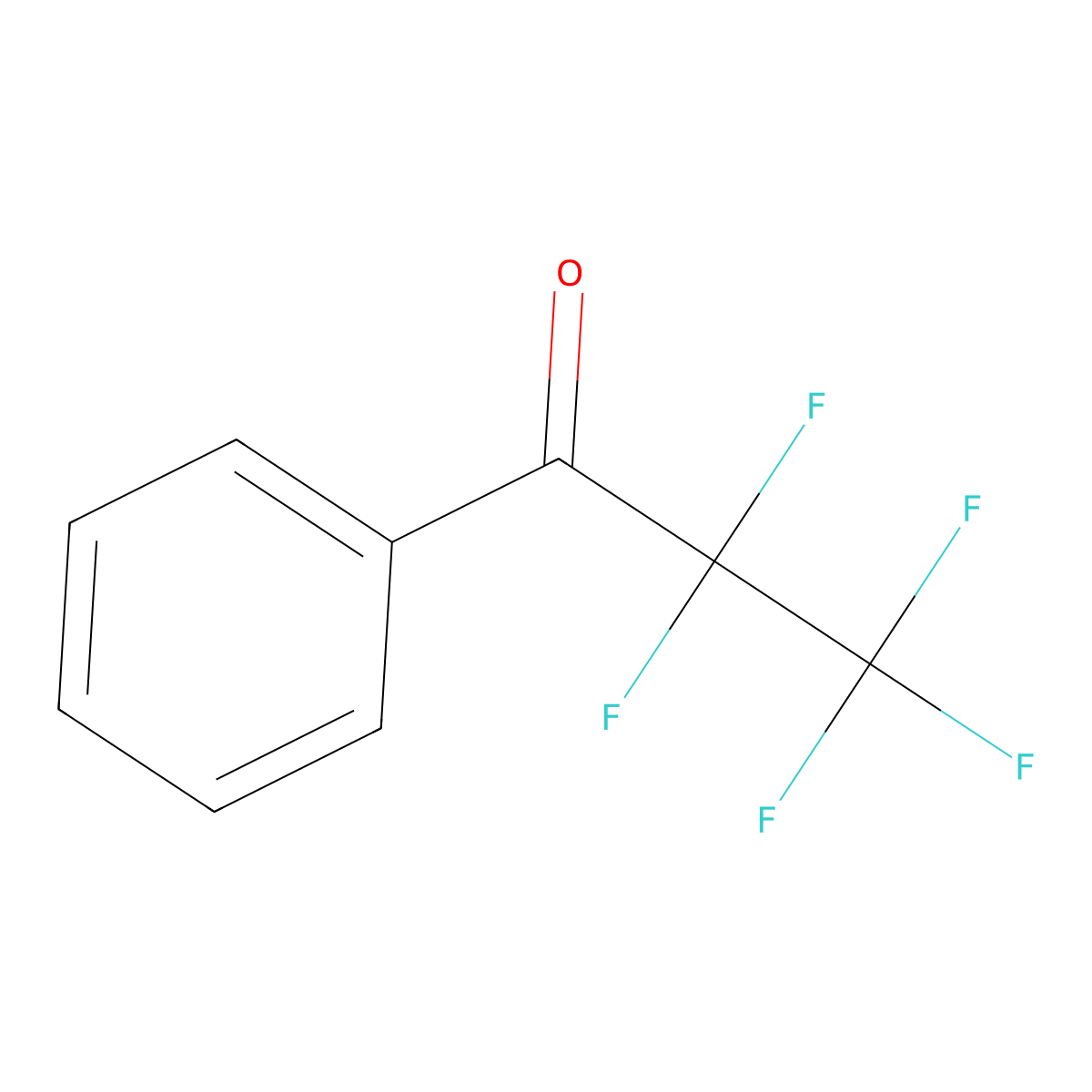 2,2,3,3,3-Pentafluoro-1-phenylpropan-1-one molecular structure, CAS 394-52-5
