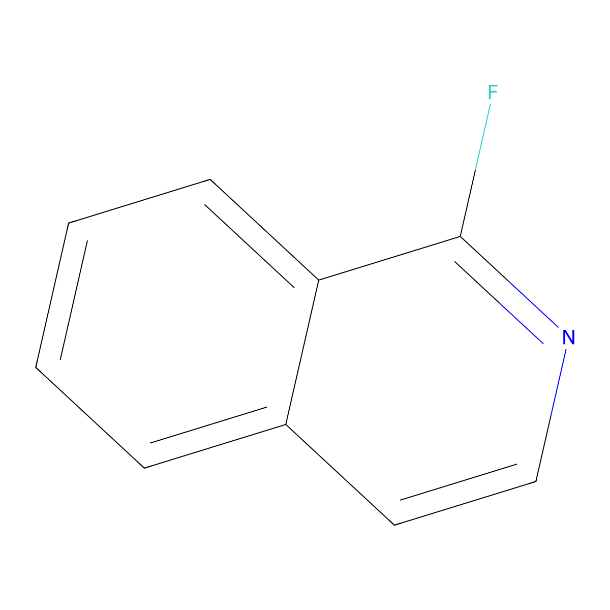 1-Fluoroisoquinoline molecular structure, CAS 394-65-0