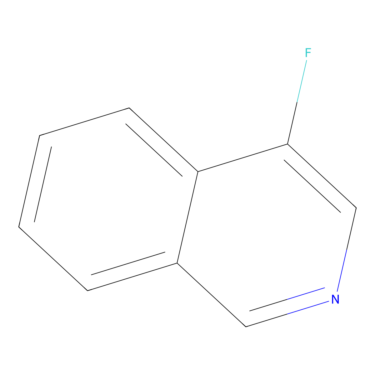 4-Fluoroisoquinoline molecular structure, CAS 394-67-2