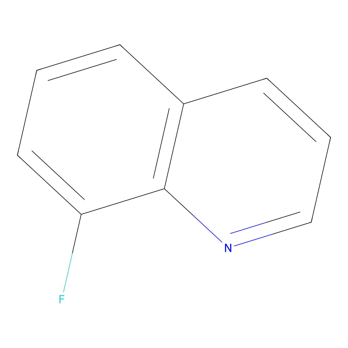 8-Fluoroquinoline molecular structure, CAS 394-68-3