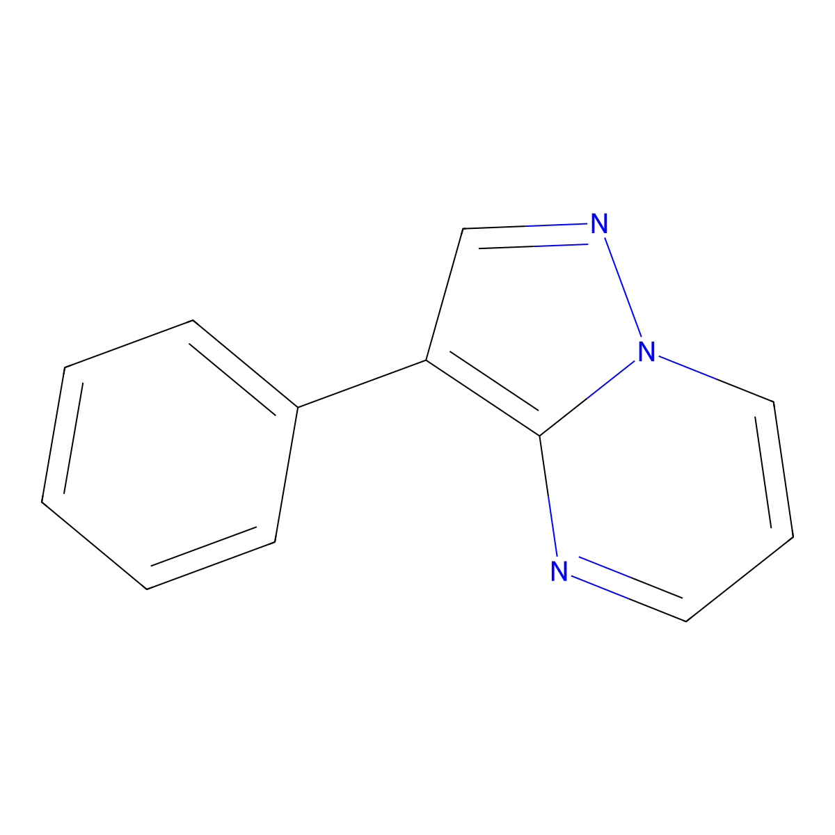 3-Phenylpyrazolo[1,5-a]pyrimidine molecular structure, CAS 394208-27-6