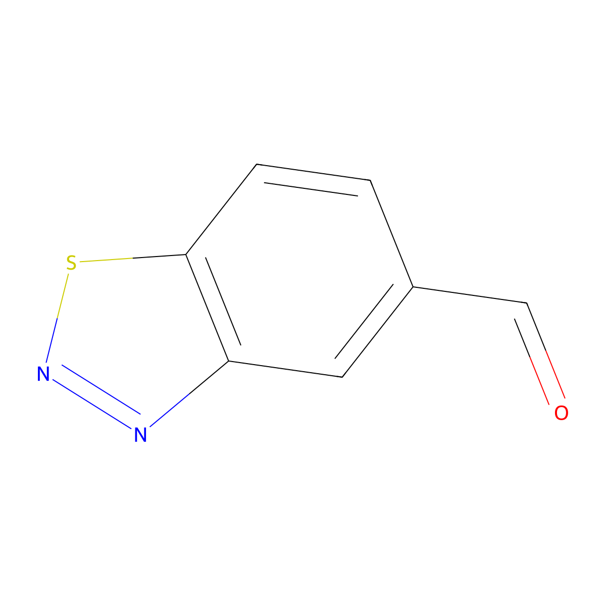 1,2,3-Benzothiadiazole-5-carbaldehyde molecular structure, CAS 394223-15-5