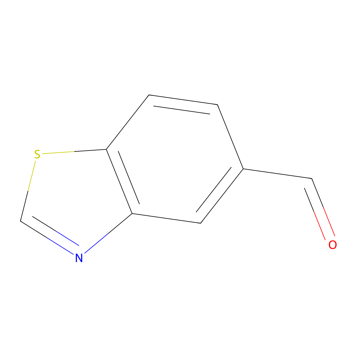 1,3-Benzothiazole-5-carbaldehyde molecular structure, CAS 394223-38-2