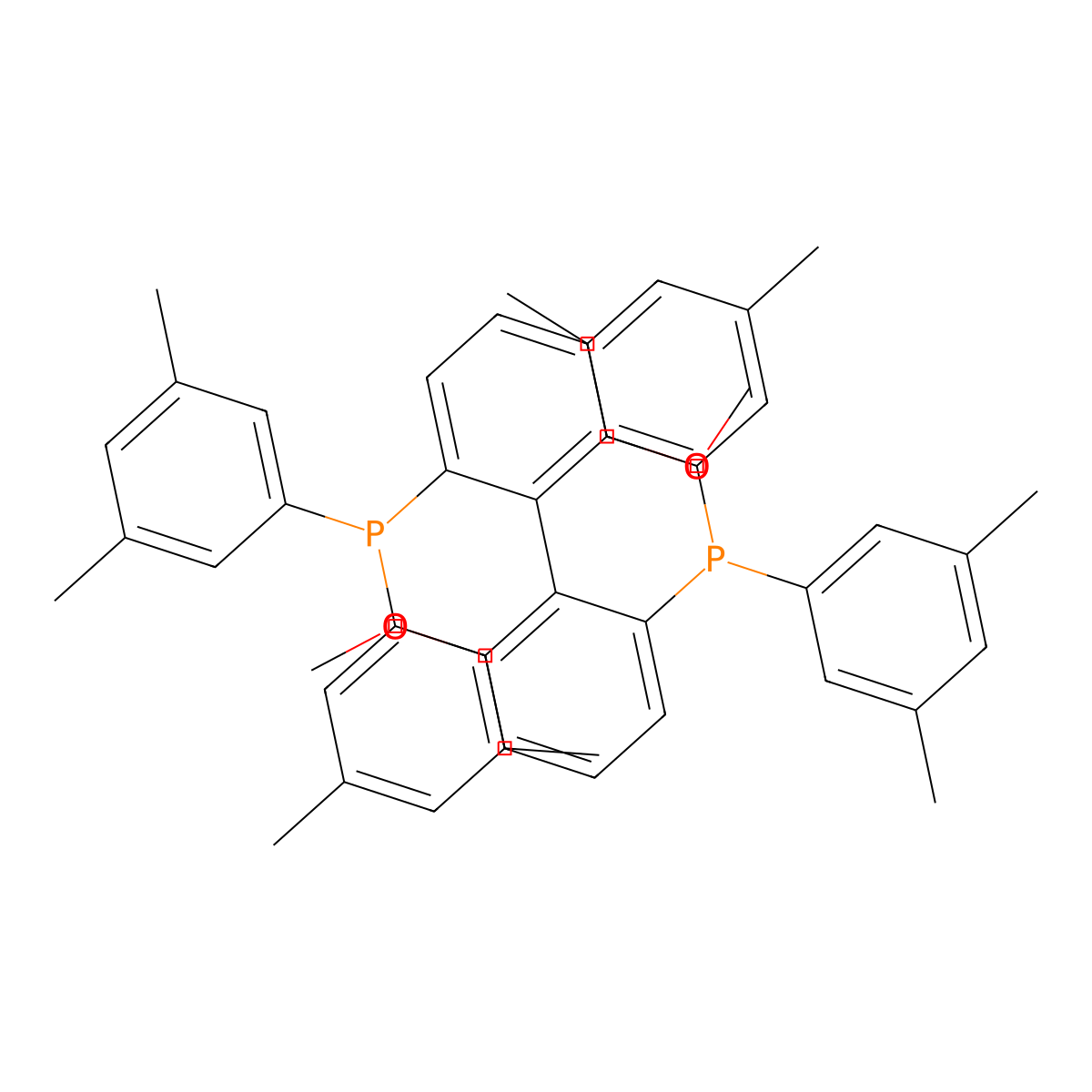 (R)-(+)-2,2'-Bis[di(3,5-xylyl)phosphino]-6,6'-dimethoxy-1,1'-biphenyl molecular structure, CAS 394248-45-4