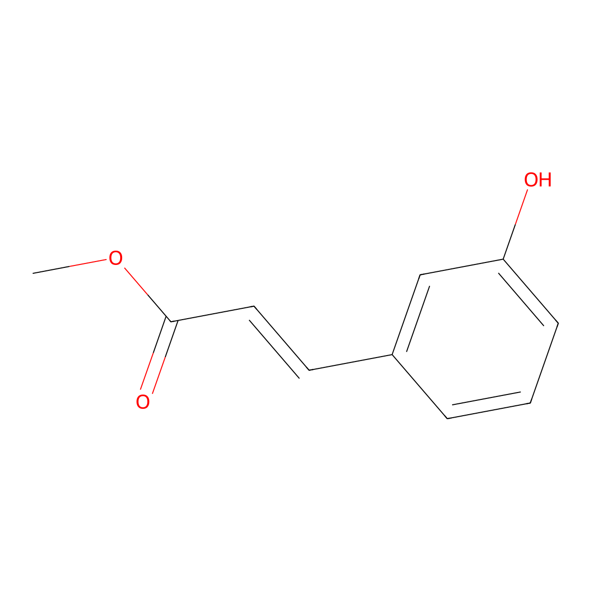 Methyl 3-Coumarate molecular structure, CAS 3943-95-1