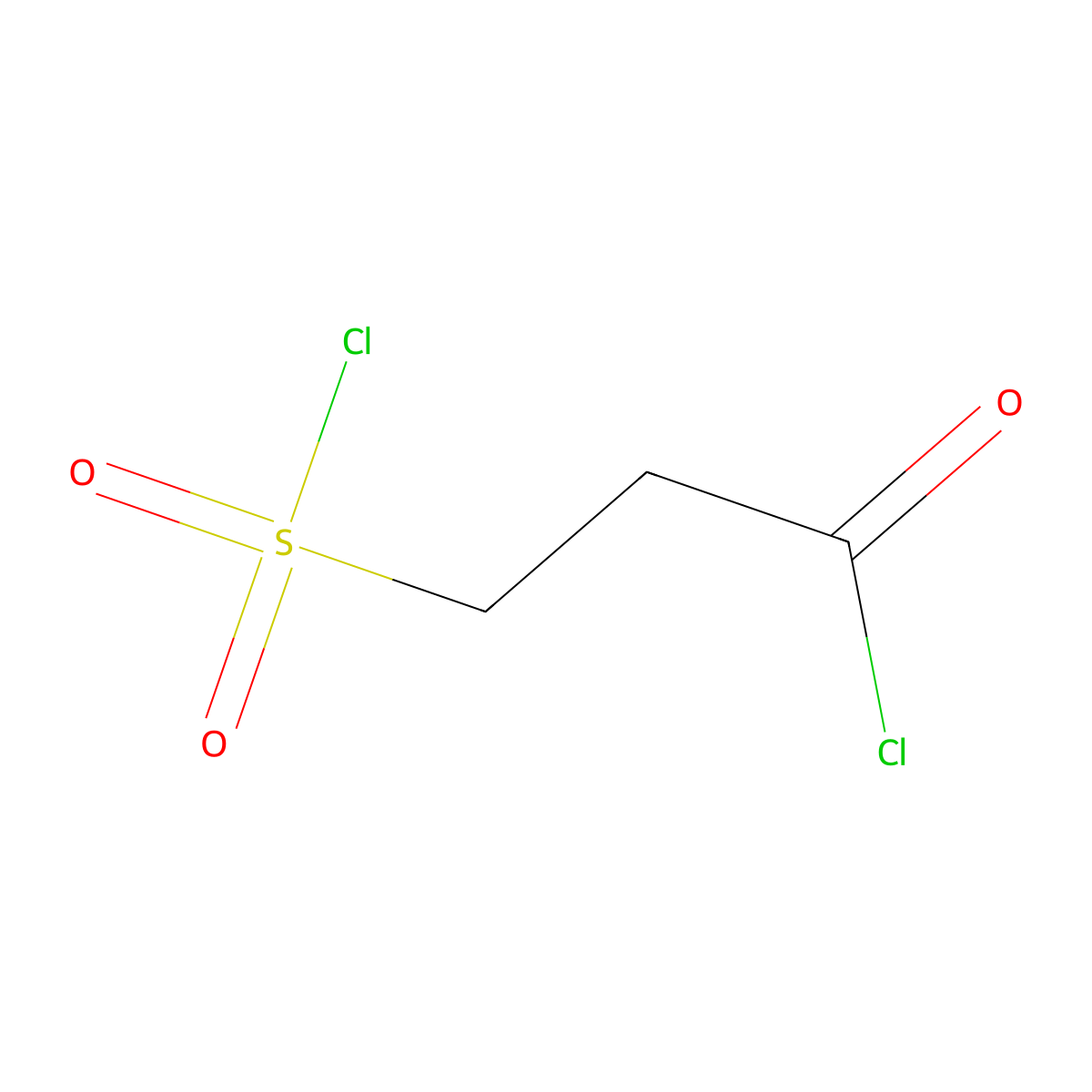 3-(Chlorosulfonyl)propanoyl chloride molecular structure, CAS 3944-67-0