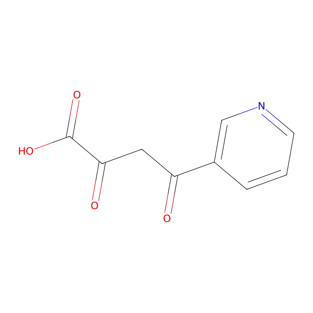 2,4-Dioxo-4-pyridin-3-ylbutanoic acid molecular structure, CAS 394655-14-2